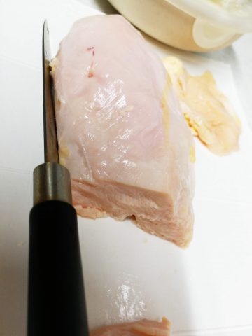 低温調理器で作った鶏むね肉の仕上がり