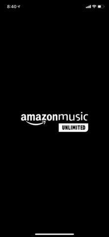 Amazon Music Unlimitedのアプリ起動時のロゴ