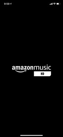 Amazon Music HDのアプリ起動時のロゴ